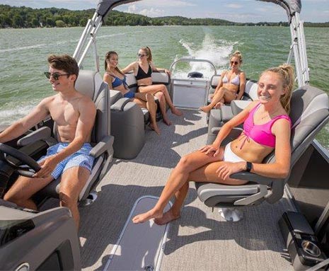 Avalon pontoon boat bikinis