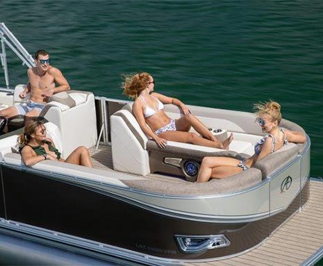 Avalon pontoon boat rear