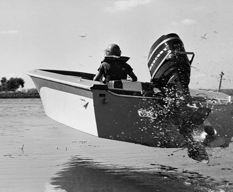 test boat out of water