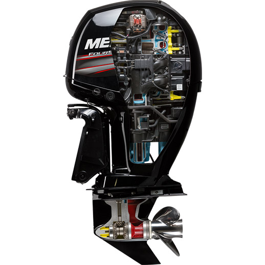 Mercury 150 hp cutaway boat motor