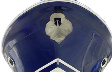 boat with beautiful refinished fiberglass