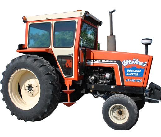 Allis Chalmers tractor boat mover